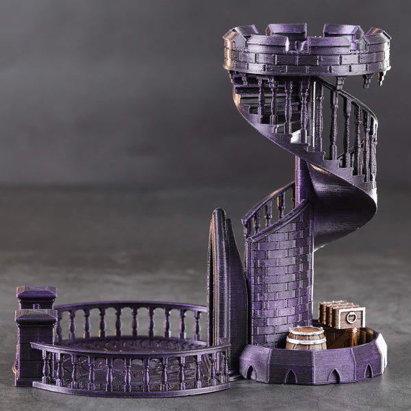 Purpleheart 3D Print Dice Tower
