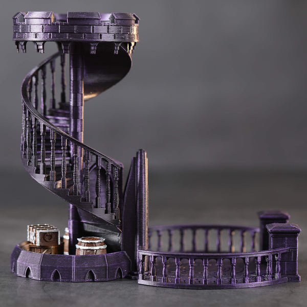 Purpleheart 3D Print Dice Tower