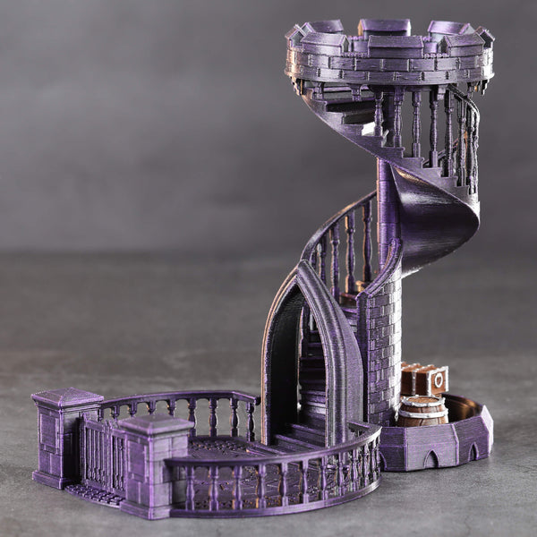Purpleheart 3D Print Dice Tower