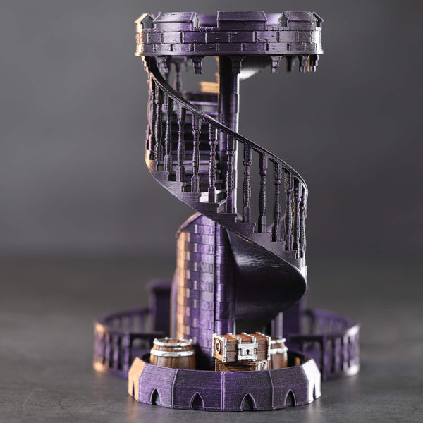 Purpleheart 3D Print Dice Tower