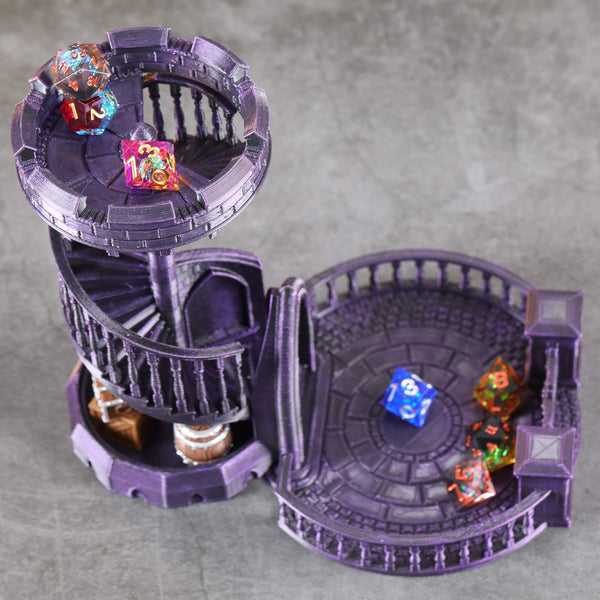 Purpleheart 3D Print Dice Tower