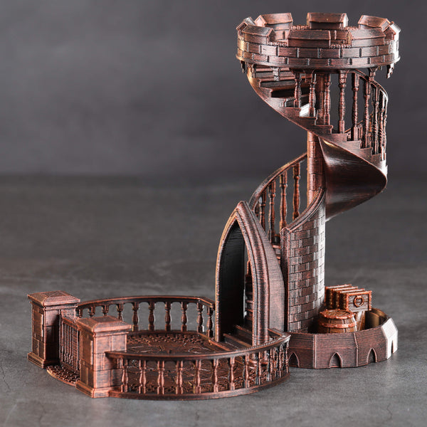 Red Copper DND Dice Tower