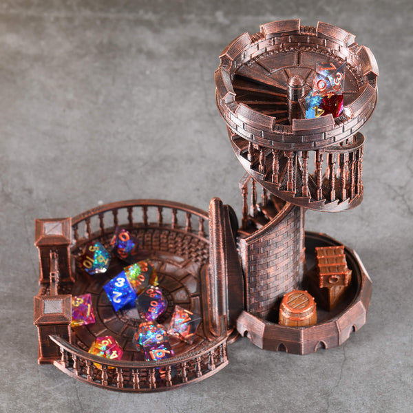Red Copper DND Dice Tower