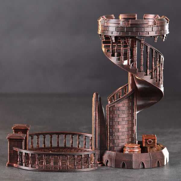 Red Copper DND Dice Tower