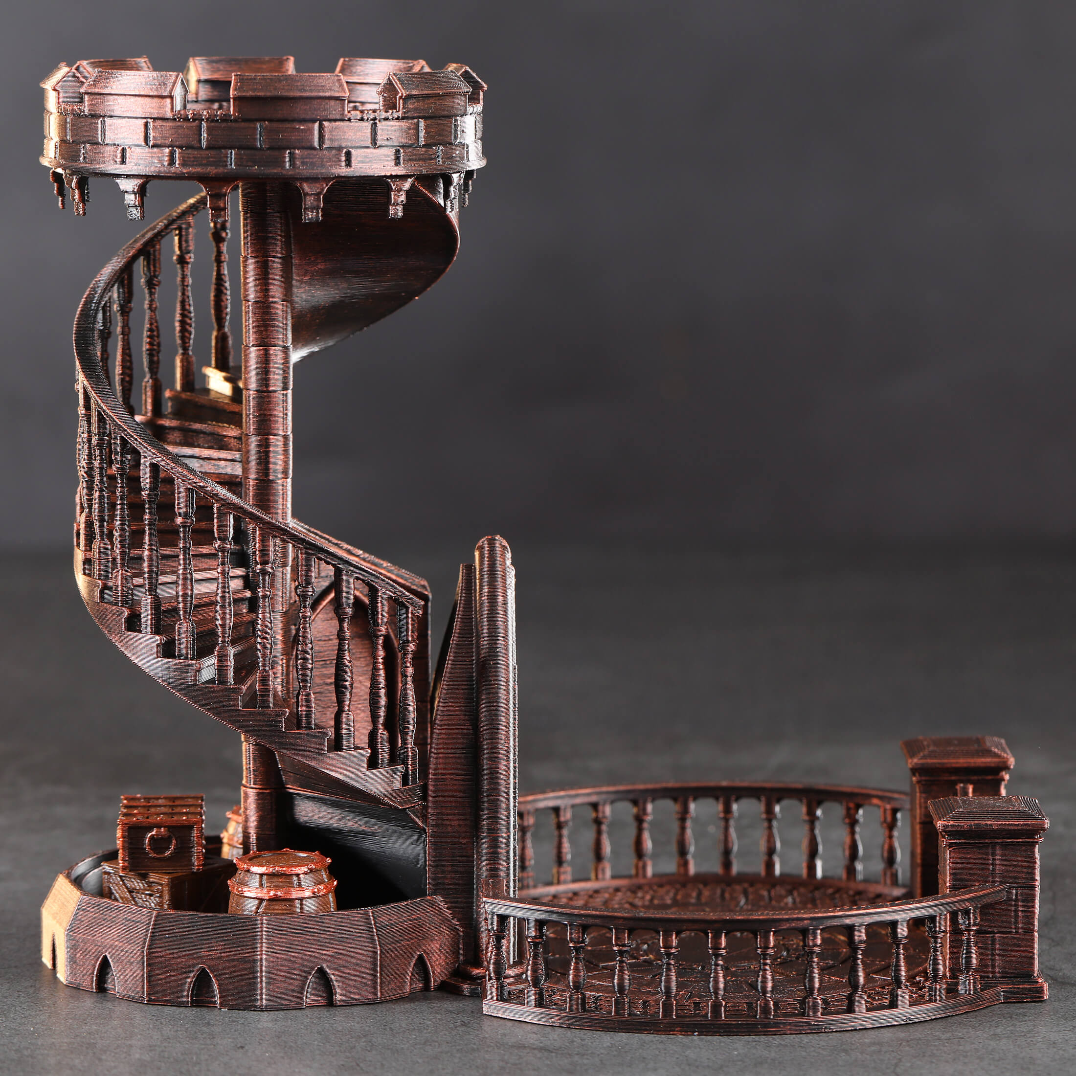 Red Copper DND Dice Tower