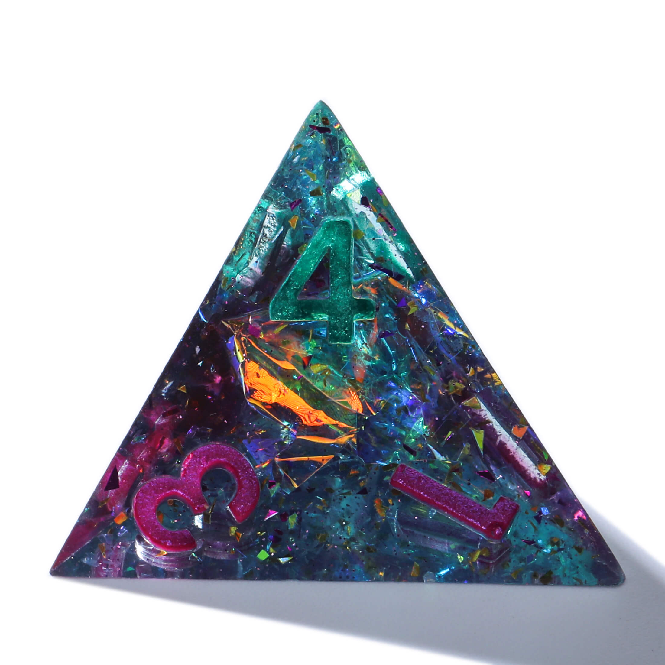 Vaporwave Sharp Edged DND Dice Set