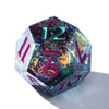 Vaporwave Sharp Edged DND Dice Set