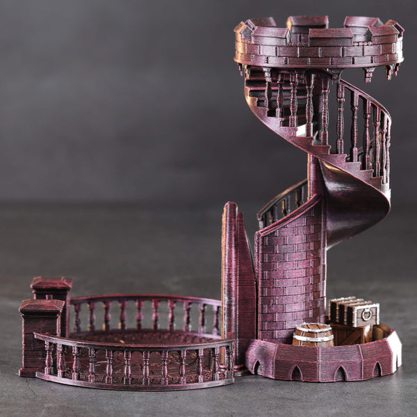 Red Armor Dice Tower For Board Games