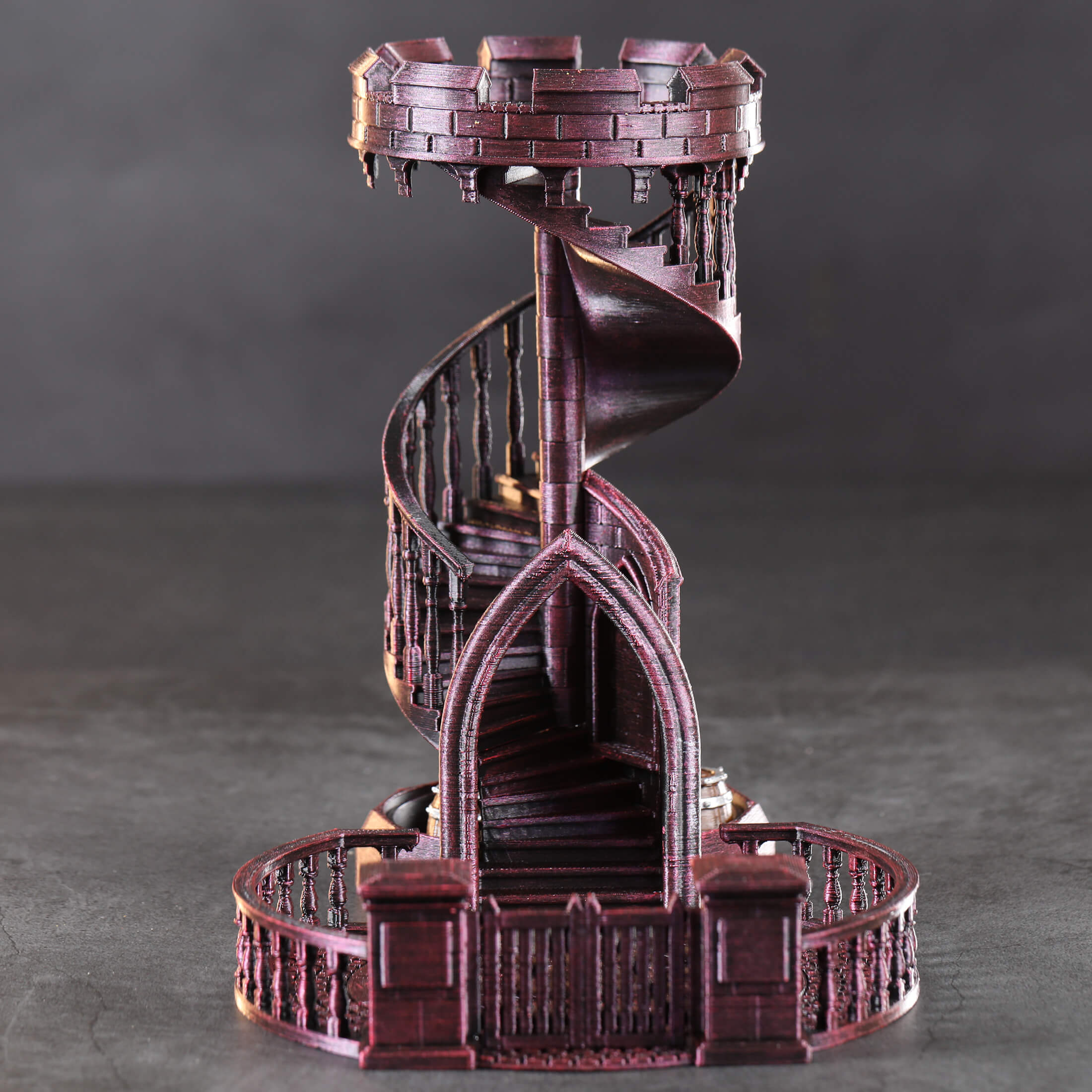Red Armor Dice Tower For Board Games