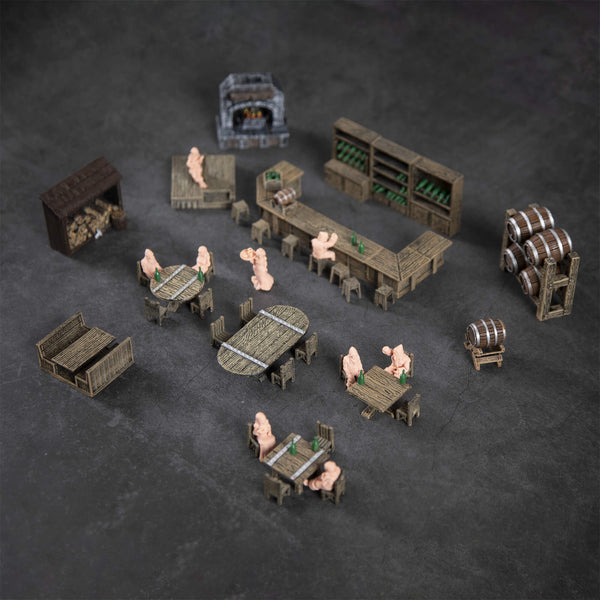 DND Tavern Bar Pub Miniature Scatter Terrain
