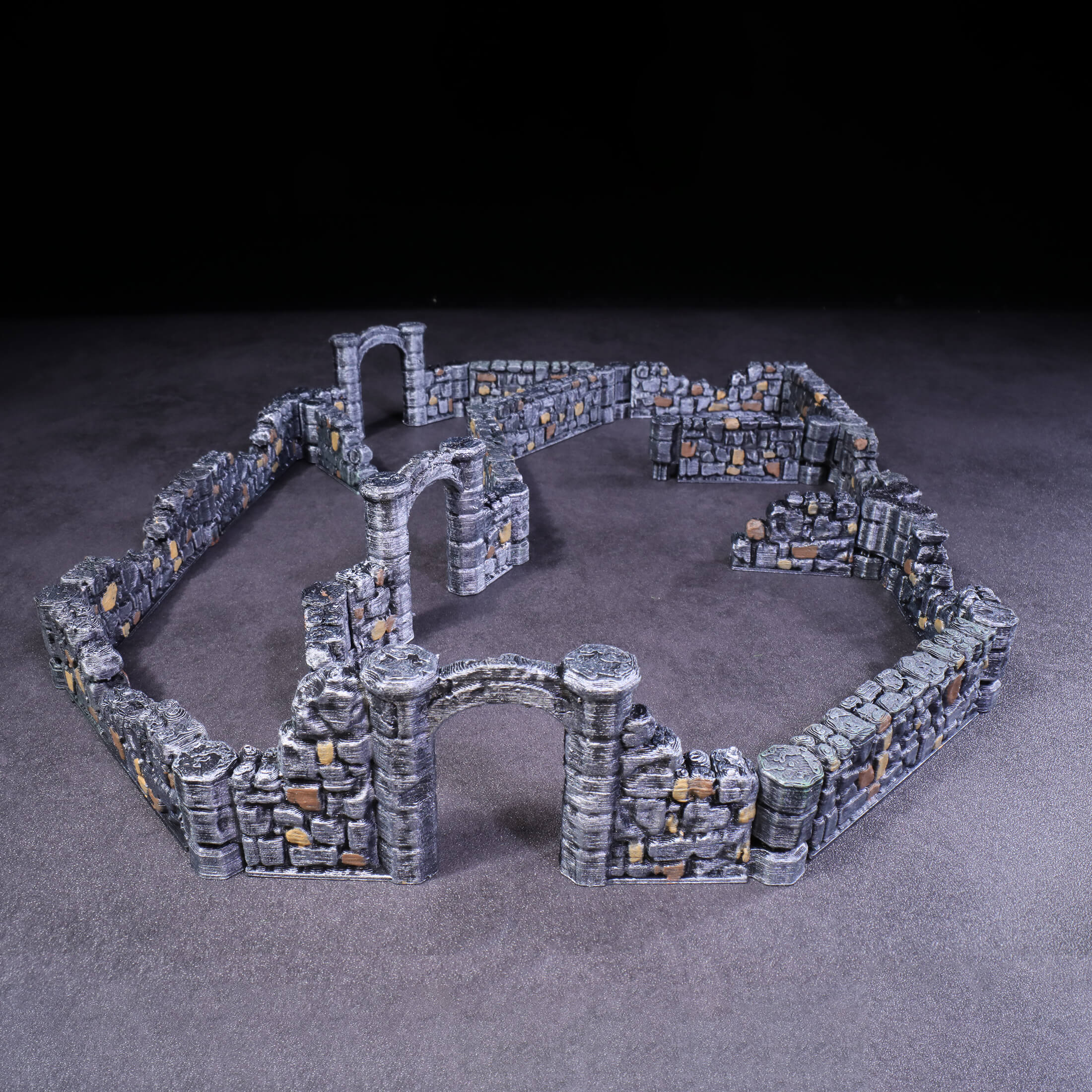 Dungeon Wall Ruined Stone Wall