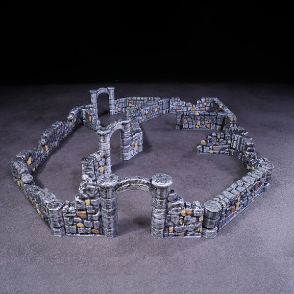 Dungeon Wall Ruined Stone Wall