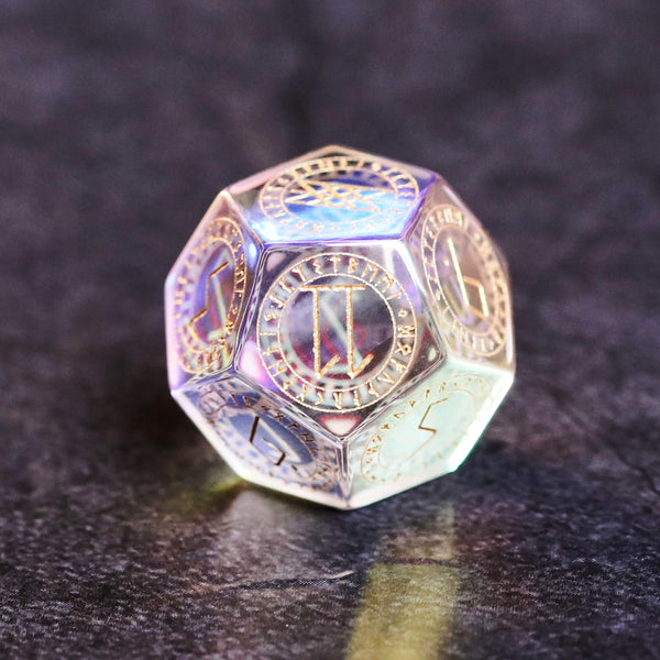 Glass Dice Hand Carved
