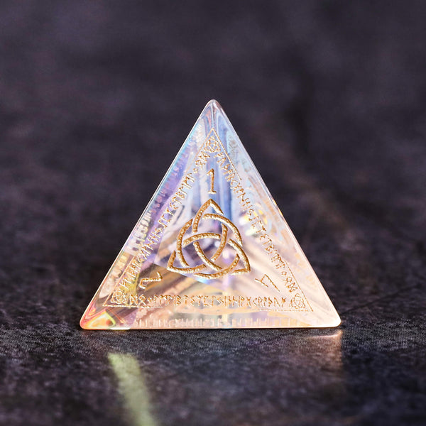 Glass Dice Hand Carved
