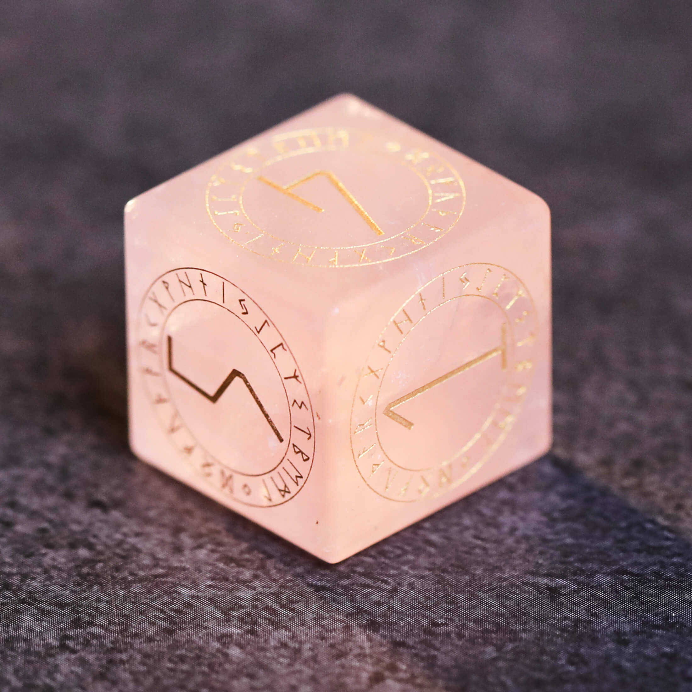 Pink Crystal Gems Dice DnD Dice Set