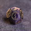 Purple Cat Eye Gemstone Dice