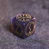 Purple Cat Eye Gemstone Dice