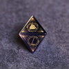 Purple Cat Eye Gemstone Dice