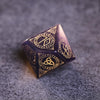 Purple Cat Eye Gemstone Dice
