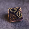 Purple Cat Eye Gemstone Dice