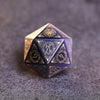 Purple Cat Eye Gemstone Dice