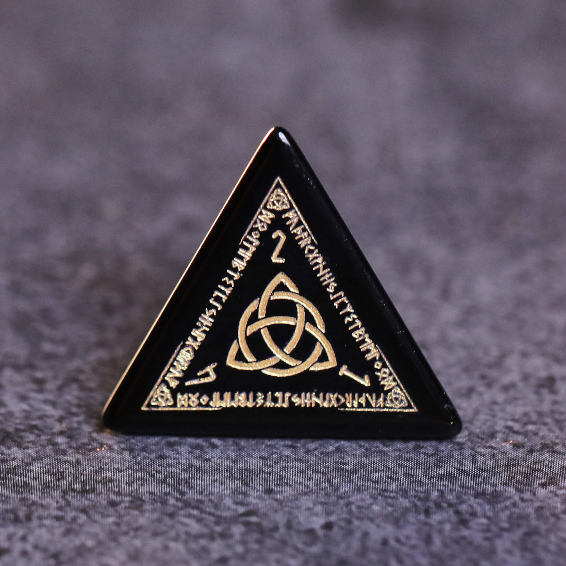 Obsidian Stone Dice for D&D