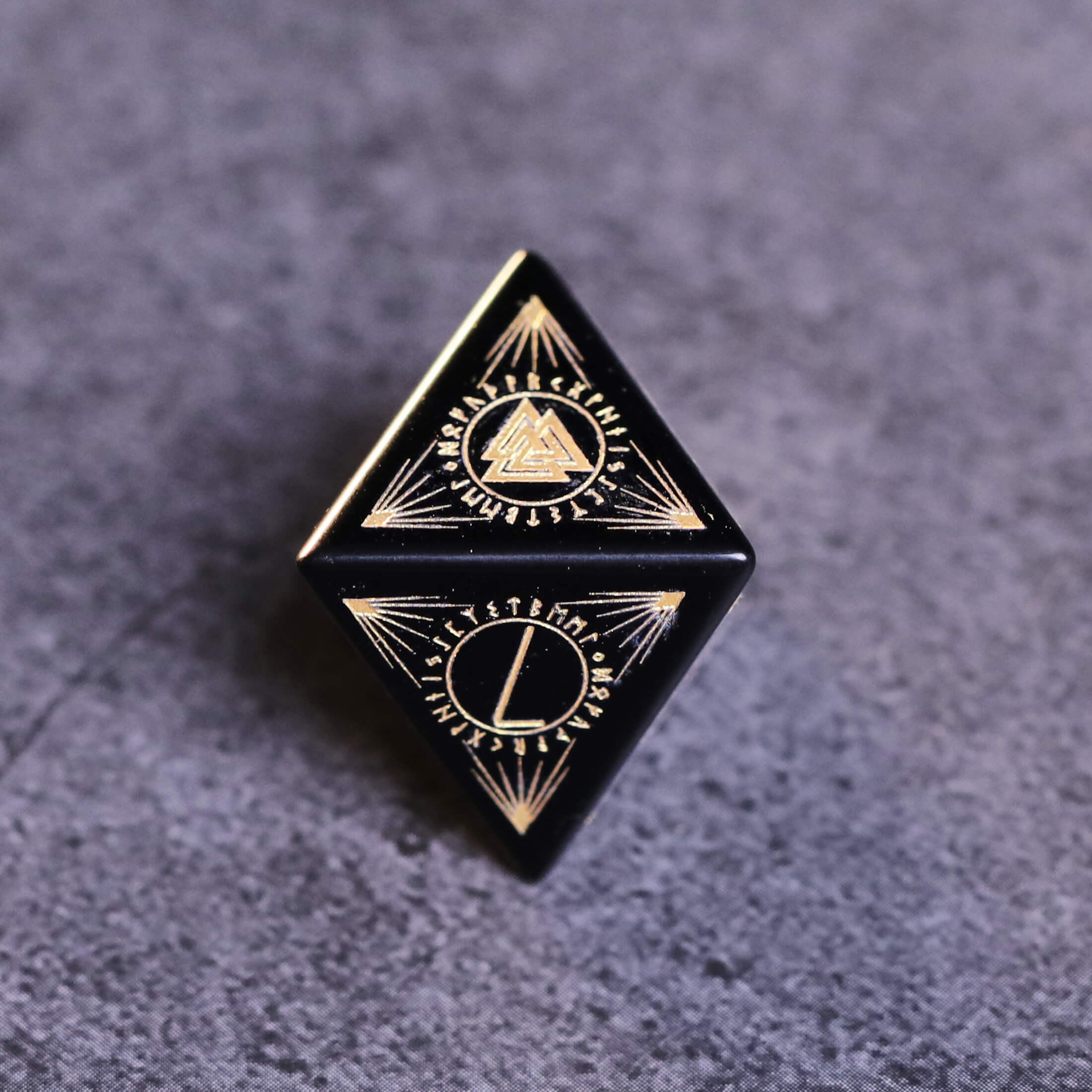 Obsidian Stone Dice for D&D