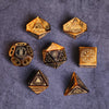 AUSPDICE Tiger Eye Gemstone Dice Hand Carved