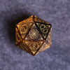 AUSPDICE Tiger Eye Gemstone Dice Hand Carved