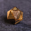 AUSPDICE Tiger Eye Gemstone Dice Hand Carved