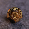 AUSPDICE Tiger Eye Gemstone Dice Hand Carved