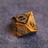 AUSPDICE Tiger Eye Gemstone Dice Hand Carved