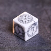 White Turquoise Gem Dice Set for Dungeons and Dragons
