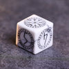 White Turquoise Gem Dice Set for Dungeons and Dragons