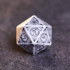White Turquoise Gem Dice Set for Dungeons and Dragons
