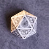 White Turquoise Gem Dice Set for Dungeons and Dragons