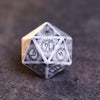 White Turquoise Gem Dice Set for Dungeons and Dragons